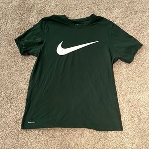 Dark green Nike shirt